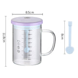 Maxbell Coffee Mugs Automatic with Lid Coffee Blender Electric for Tea Violet