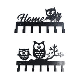Maxbell Clothes Hook Farmhouse Decor Iron for Hanging Coat Laundry Room Entryway with 4 Owl