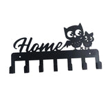 Maxbell Clothes Hook Farmhouse Decor Iron for Hanging Coat Laundry Room Entryway with 4 Owl