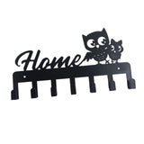 Maxbell Clothes Hook Farmhouse Decor Iron for Hanging Coat Laundry Room Entryway with 4 Owl