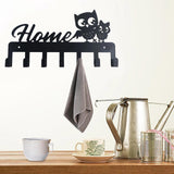 Maxbell Clothes Hook Farmhouse Decor Iron for Hanging Coat Laundry Room Entryway with 4 Owl
