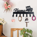 Maxbell Clothes Hook Farmhouse Decor Iron for Hanging Coat Laundry Room Entryway with 4 Owl