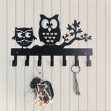 Maxbell Clothes Hook Farmhouse Decor Iron for Hanging Coat Laundry Room Entryway with 2 Owl
