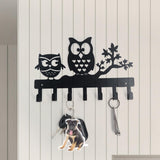 Maxbell Clothes Hook Farmhouse Decor Iron for Hanging Coat Laundry Room Entryway with 2 Owl