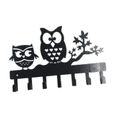 Maxbell Clothes Hook Farmhouse Decor Iron for Hanging Coat Laundry Room Entryway with 2 Owl