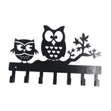 Maxbell Clothes Hook Farmhouse Decor Iron for Hanging Coat Laundry Room Entryway with 2 Owl