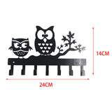 Maxbell Clothes Hook Farmhouse Decor Iron for Hanging Coat Laundry Room Entryway with 2 Owl