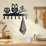 Maxbell Clothes Hook Farmhouse Decor Iron for Hanging Coat Laundry Room Entryway with 2 Owl