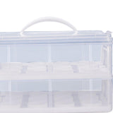 Maxbell Cupcake Storage Containers with Lid Portable for Cheesecakes Baked Treats white