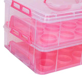 Maxbell Cupcake Storage Containers with Lid Portable for Cheesecakes Baked Treats pink