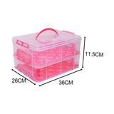 Maxbell Cupcake Storage Containers with Lid Portable for Cheesecakes Baked Treats pink