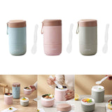 Maxbell Lunch Container Wide Mouth thermal Food Jar leakproof for Picnic Blue