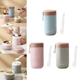 Maxbell Lunch Container Wide Mouth thermal Food Jar leakproof for Picnic Blue