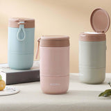 Maxbell Lunch Container Wide Mouth thermal Food Jar leakproof for Picnic Blue