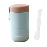 Maxbell Lunch Container Wide Mouth thermal Food Jar leakproof for Picnic Blue