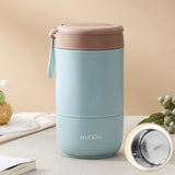 Maxbell Lunch Container Wide Mouth thermal Food Jar leakproof for Picnic Blue