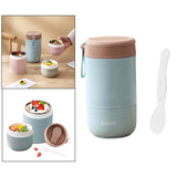 Maxbell Lunch Container Wide Mouth thermal Food Jar leakproof for Picnic Blue