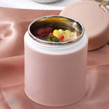 Maxbell Lunch Container Wide Mouth thermal Food Jar leakproof for Picnic Pink