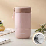 Maxbell Lunch Container Wide Mouth thermal Food Jar leakproof for Picnic Pink