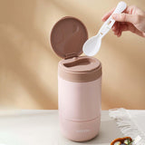 Maxbell Lunch Container Wide Mouth thermal Food Jar leakproof for Picnic Pink