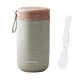 Maxbell Lunch Container Wide Mouth thermal Food Jar leakproof for Picnic Green