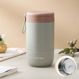 Maxbell Lunch Container Wide Mouth thermal Food Jar leakproof for Picnic Green