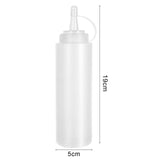 Maxbell 8 Pieces Household Sauce Bottles Ketchup Dispenser for Picnic BBQ Condiments White