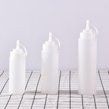 Maxbell 8 Pieces Household Sauce Bottles Ketchup Dispenser for Picnic BBQ Condiments White