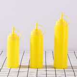 Maxbell 8 Pieces Household Sauce Bottles Ketchup Dispenser for Picnic BBQ Condiments Yellow