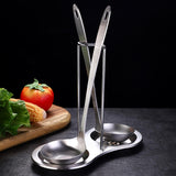 Maxbell Stainless Steel Ladles Holder Bracket Upright for Hotpot Kitchen Tableware