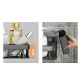 Maxbell Shower Caddy Floating Shelves Multifunction Farmhouse Decor for Toilet