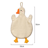 Maxbell Cute Absorbent Hand Towel Dishcloth Fast Drying for Shower Washroom White