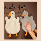 Maxbell Cute Absorbent Hand Towel Dishcloth Fast Drying for Shower Washroom White