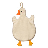 Maxbell Cute Absorbent Hand Towel Dishcloth Fast Drying for Shower Washroom White