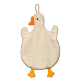 Maxbell Cute Absorbent Hand Towel Dishcloth Fast Drying for Shower Washroom White