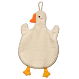 Maxbell Cute Absorbent Hand Towel Dishcloth Fast Drying for Shower Washroom White
