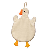 Maxbell Cute Absorbent Hand Towel Dishcloth Fast Drying for Shower Washroom White