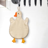 Maxbell Cute Absorbent Hand Towel Dishcloth Fast Drying for Shower Washroom White