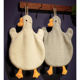 Maxbell Cute Absorbent Hand Towel Dishcloth Fast Drying for Shower Washroom Gray