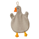 Maxbell Cute Absorbent Hand Towel Dishcloth Fast Drying for Shower Washroom Gray