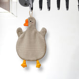 Maxbell Cute Absorbent Hand Towel Dishcloth Fast Drying for Shower Washroom Gray