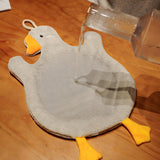 Maxbell Cute Absorbent Hand Towel Dishcloth Fast Drying for Shower Washroom Gray