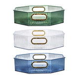 Maxbell Fruit Plate with Handle Snack Storage Tray for Wedding Home Restaurant Green