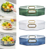Maxbell Fruit Plate with Handle Snack Storage Tray for Wedding Home Restaurant Green