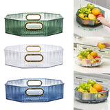 Maxbell Fruit Plate with Handle Snack Storage Tray for Wedding Home Restaurant Green