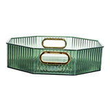 Maxbell Fruit Plate with Handle Snack Storage Tray for Wedding Home Restaurant Green