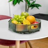 Maxbell Fruit Plate with Handle Snack Storage Tray for Wedding Home Restaurant Green