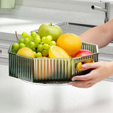 Maxbell Fruit Plate with Handle Snack Storage Tray for Wedding Home Restaurant Green
