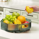 Maxbell Fruit Plate with Handle Snack Storage Tray for Wedding Home Restaurant Green