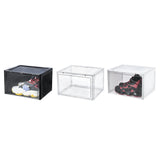 Maxbell Free Standing Shoe Box Space Saving Stackable Display Case Transparent